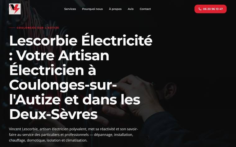 Site de Lescorbie Électricité